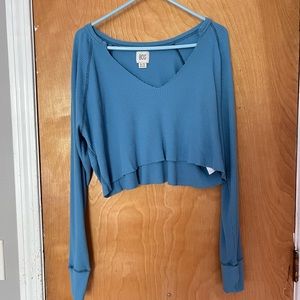Urban Outfitters BDG Cropped Waffle Knit Top
